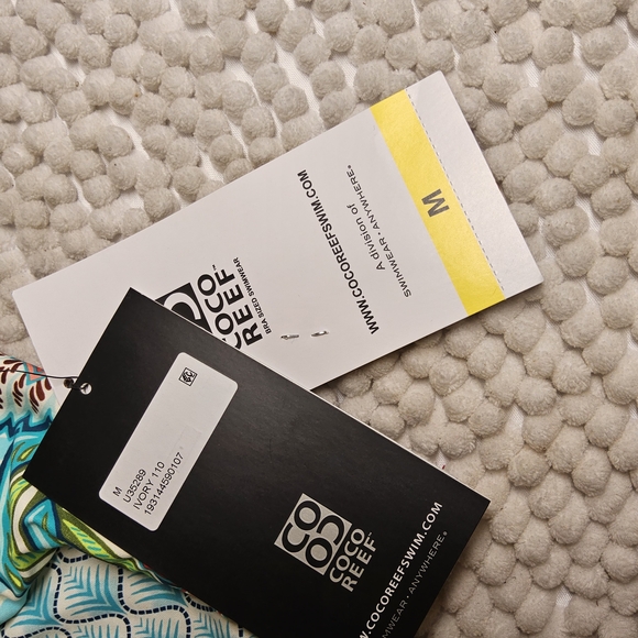 1 NWT Size Mediu Coco Reef Multicolor high waisted Floral Swim Bottom - Picture 6 of 7